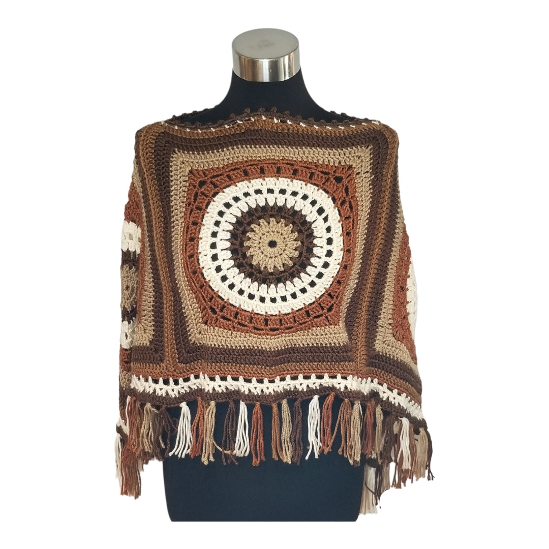 Boho Fringe Poncho