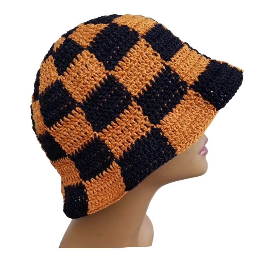 Checkered Bucket Hat