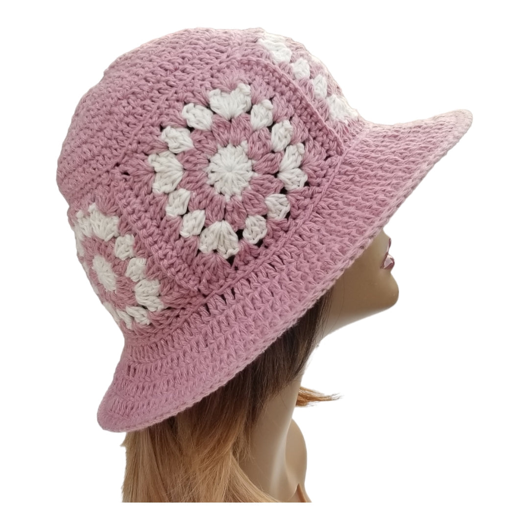 Flower Granny Bucket Hat