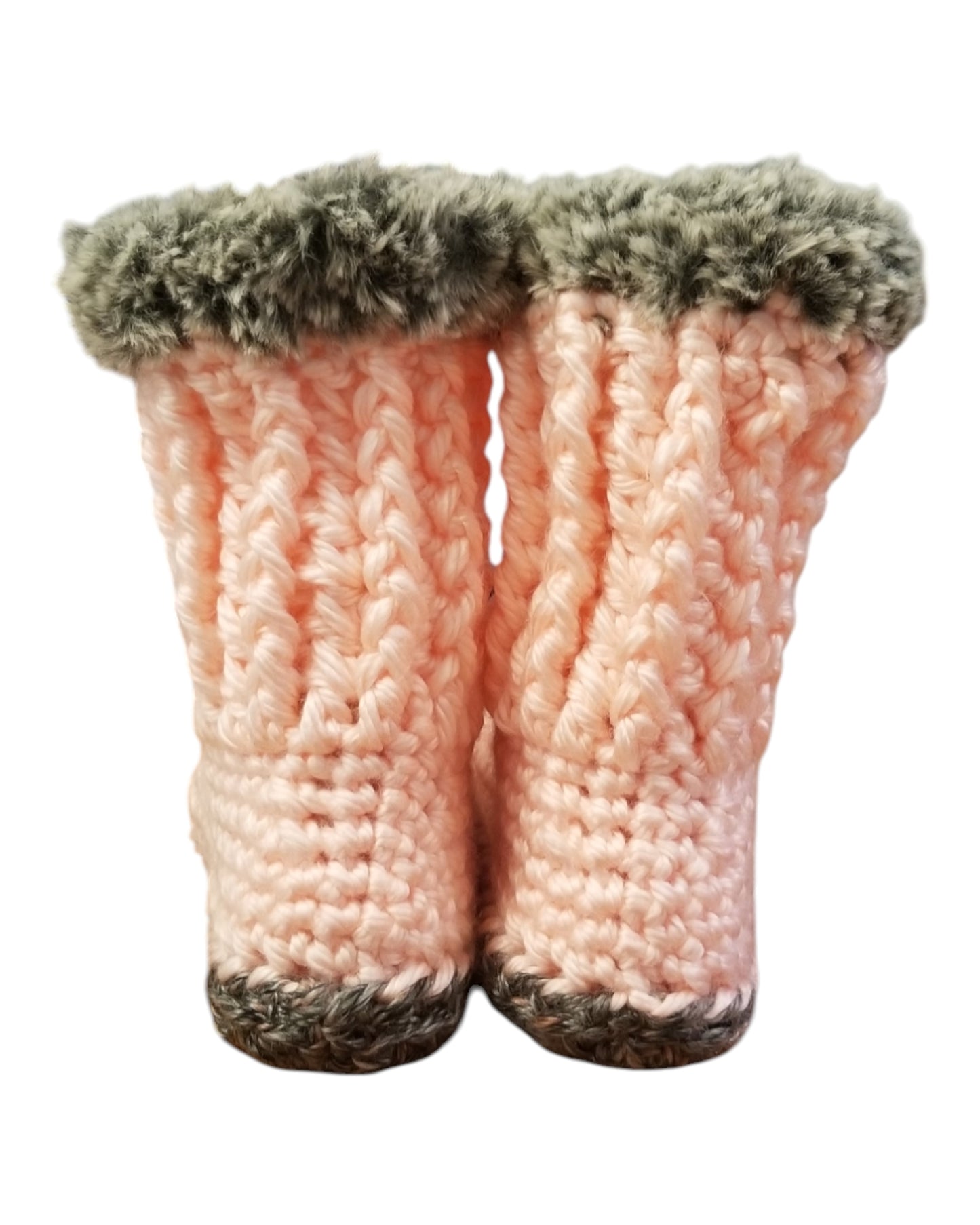 Cozy Slipper Boots (Pink)