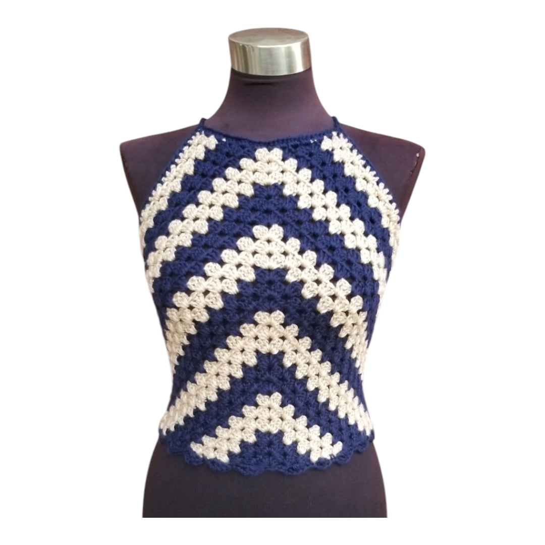 Geometric Striped Halter