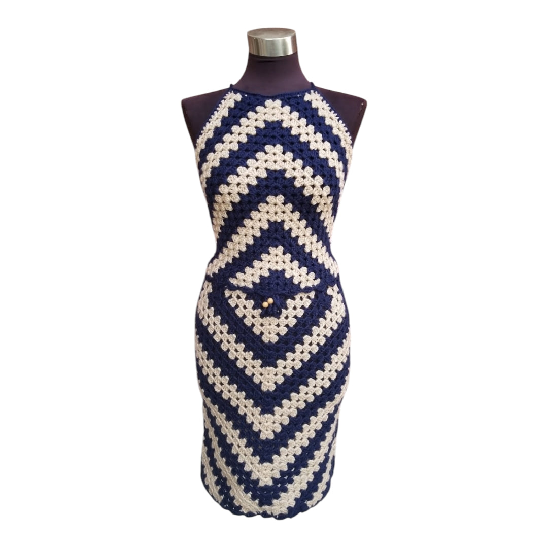 Geometric Striped Halter