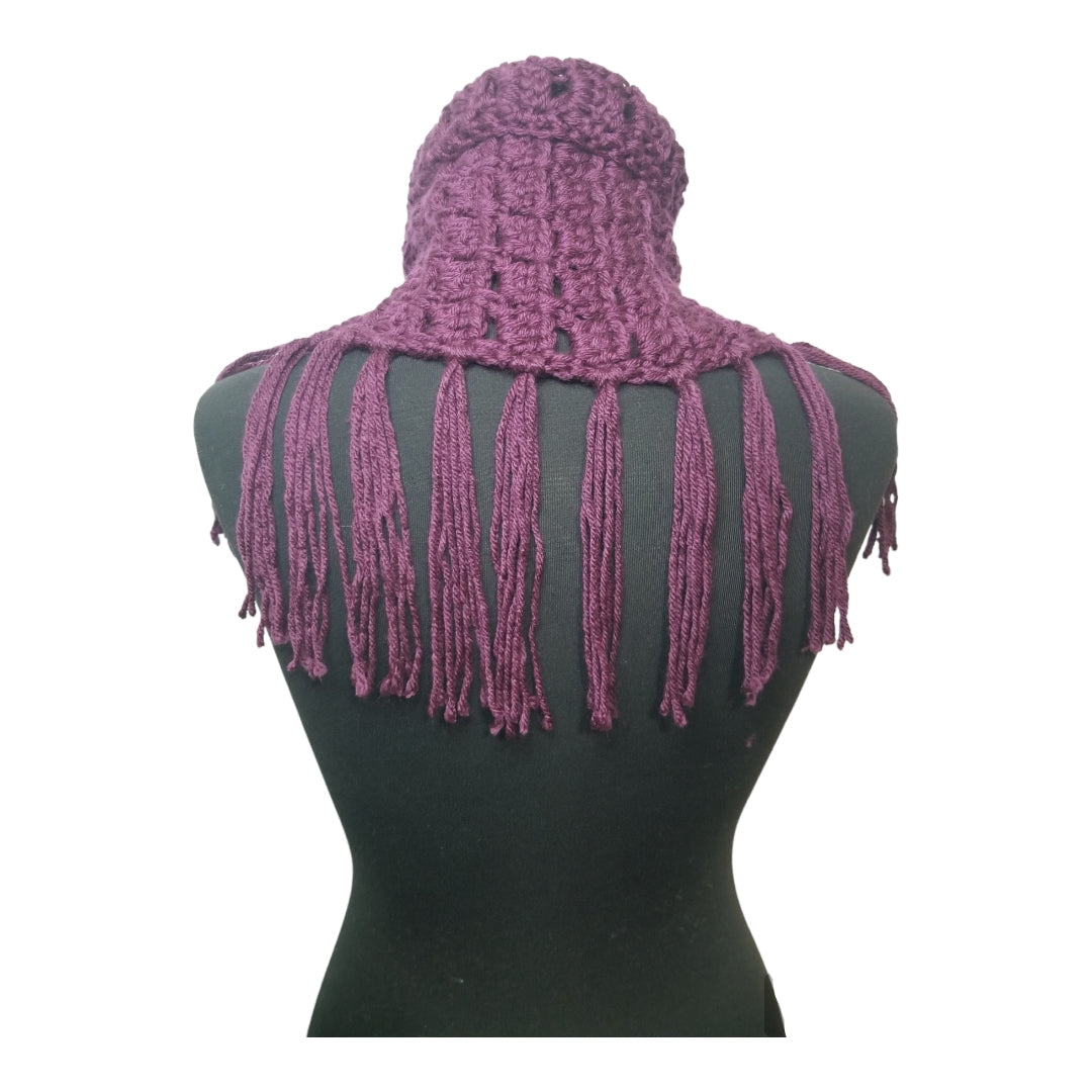 Margaret Button Fringe Cowl