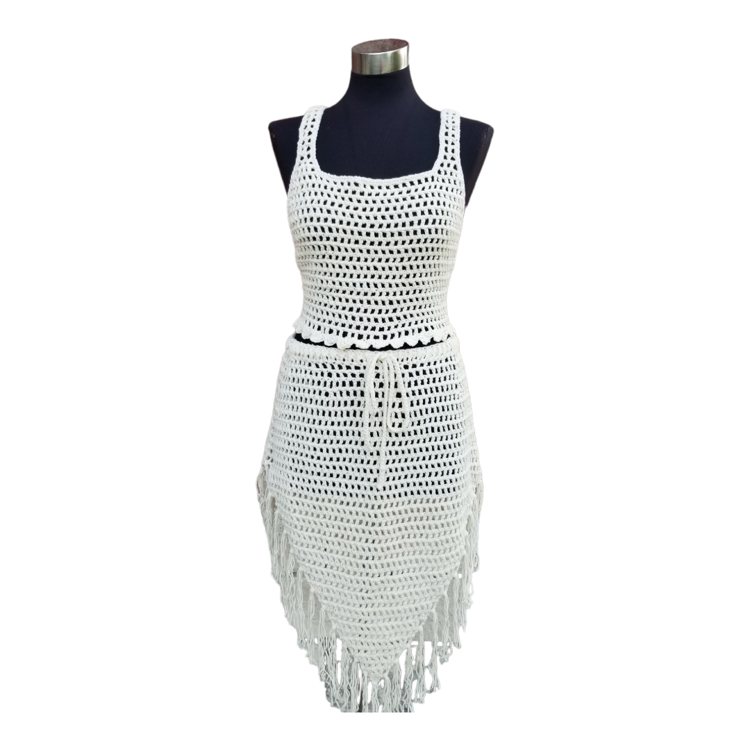 Mesh Skirt Set