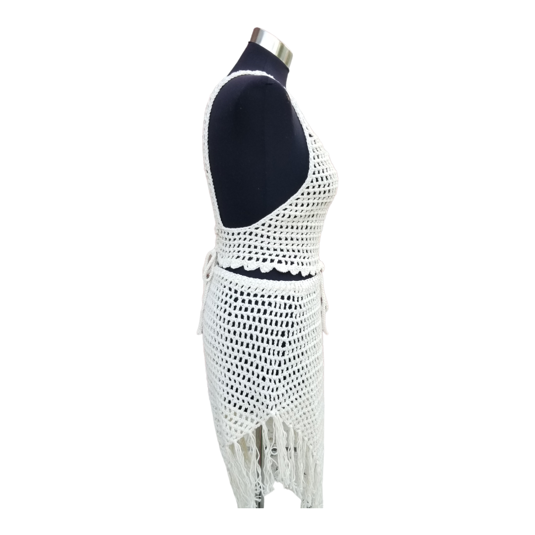 Mesh Skirt Set