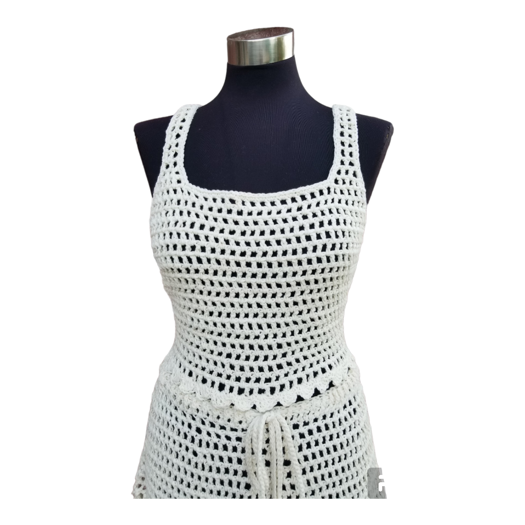 Mesh Skirt Set