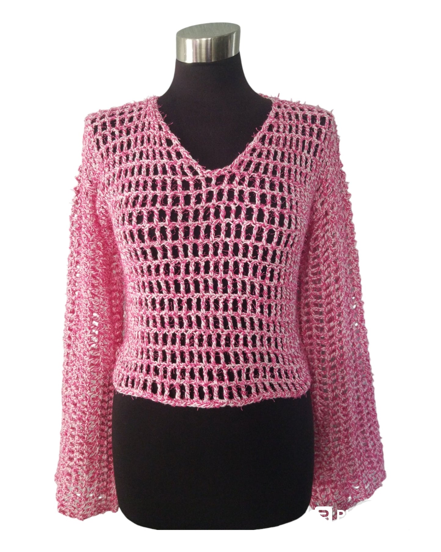 Mesh V-Neck Top