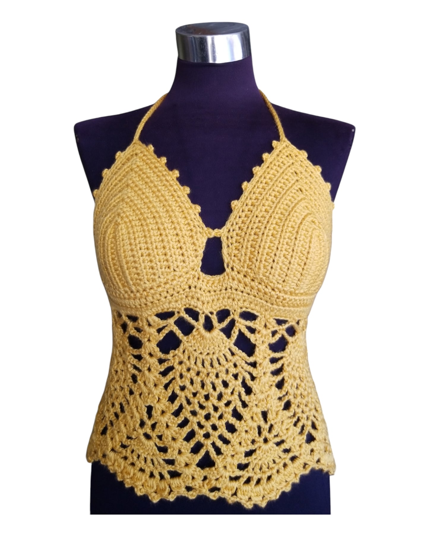 Pineapple Lace Halter