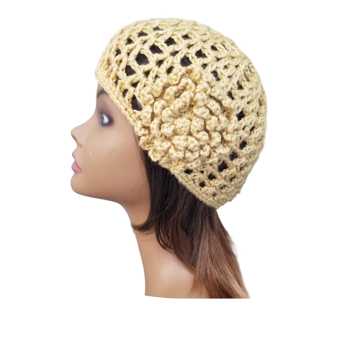Rosy Lace Beanie