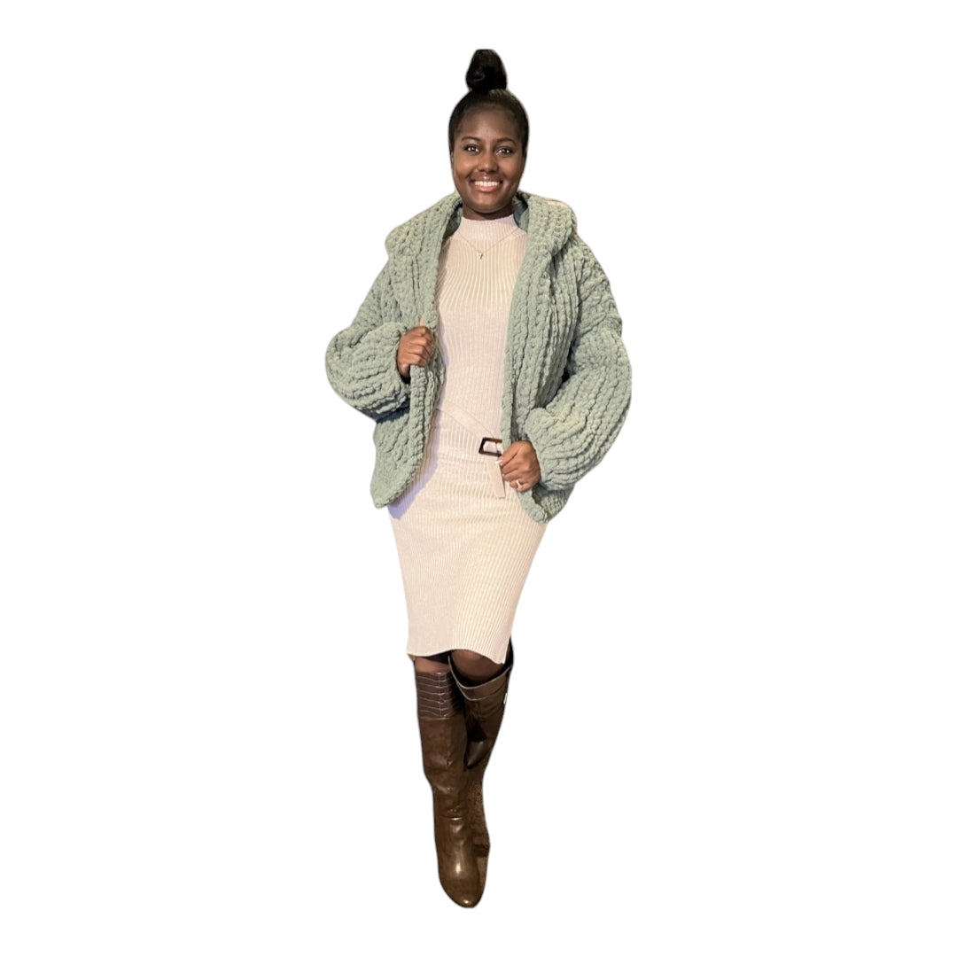 Woven Hooded Coatigan