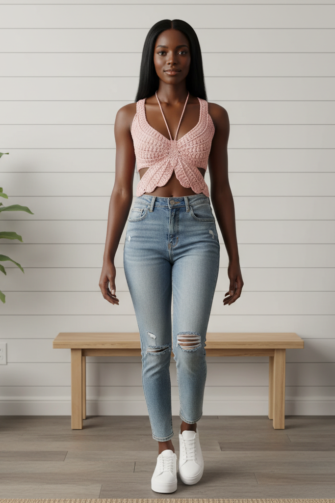 Butterfly Shelly Halter