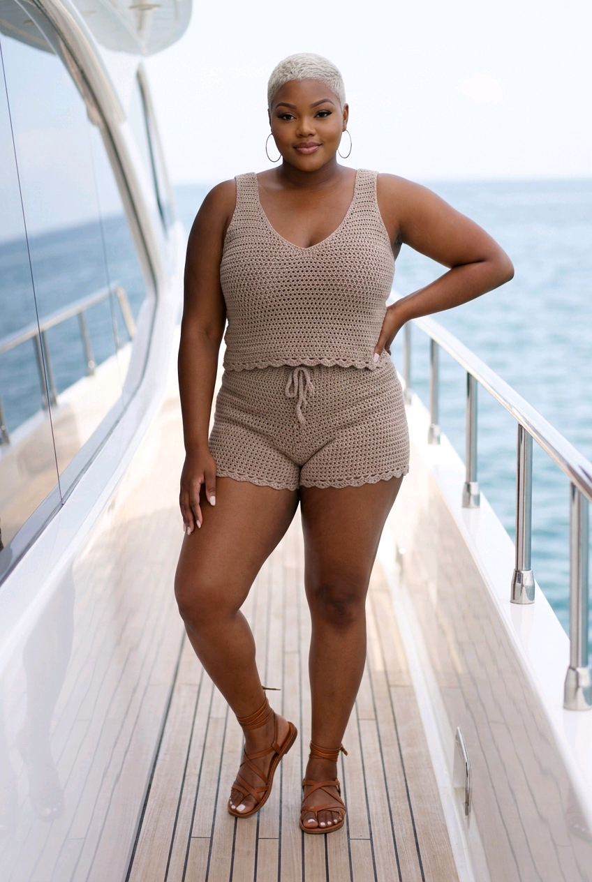 Scalloped Lace Shorts