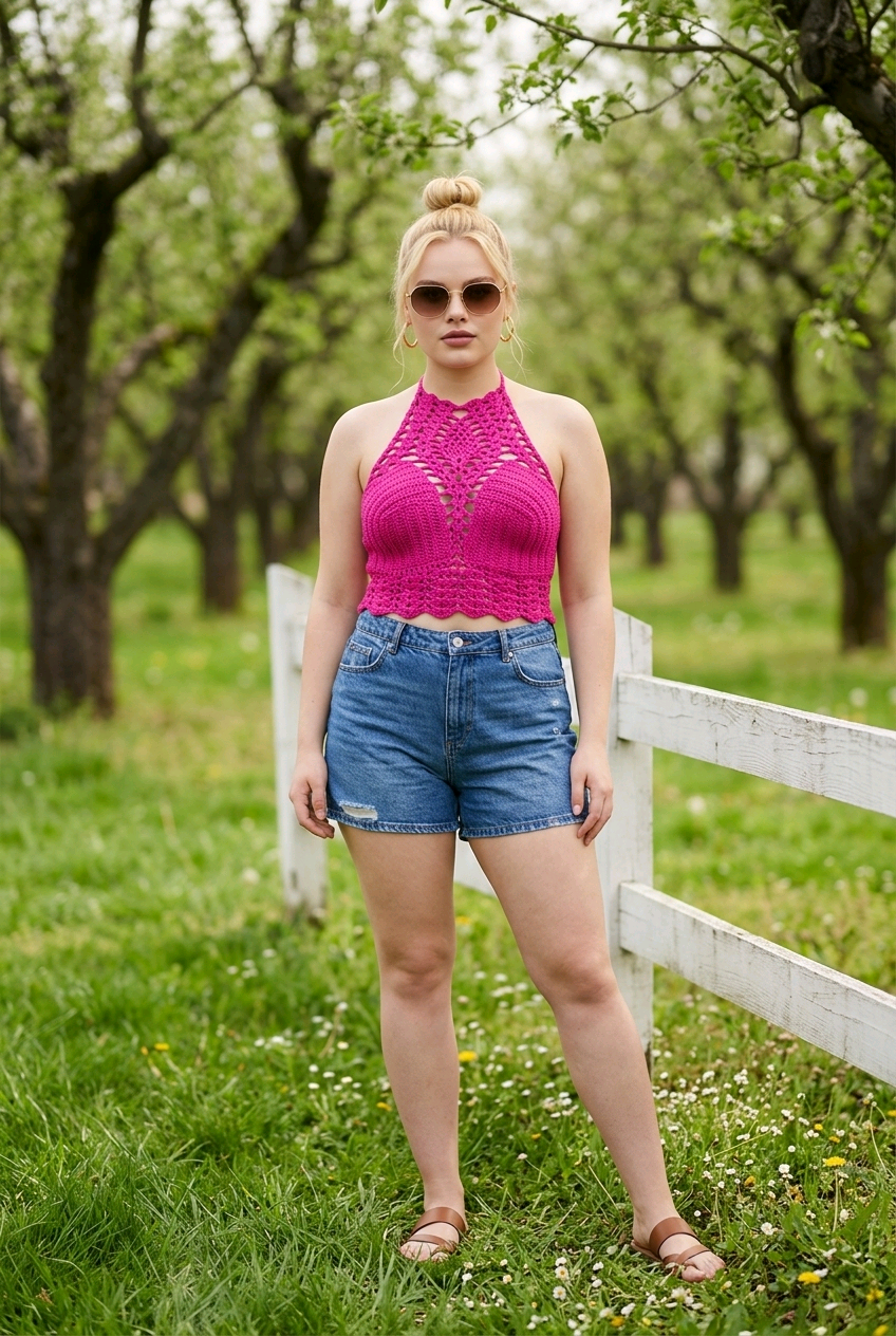 Reverse Pineapple Halter