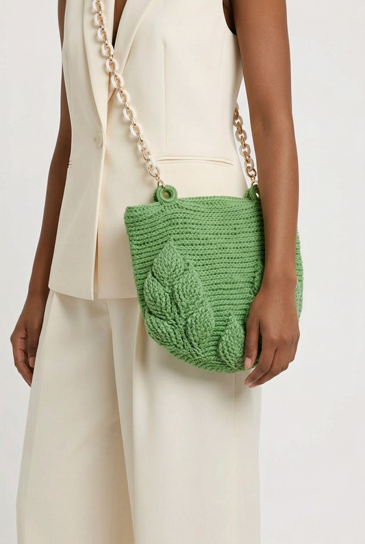 3-D Leaf Shoulder Bag