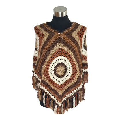 Boho Fringe Poncho