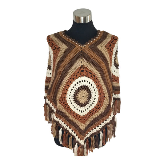 Boho Fringe Poncho