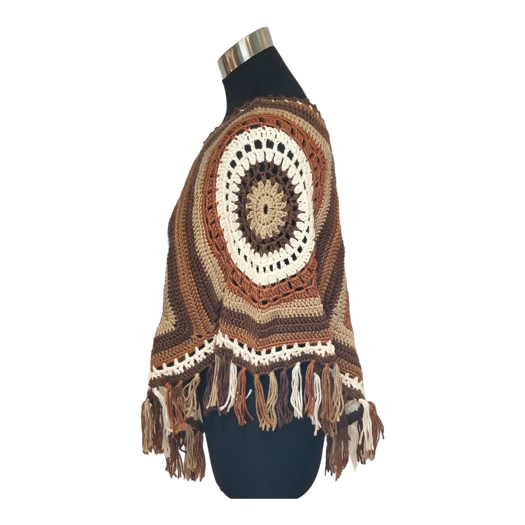 Boho Fringe Poncho