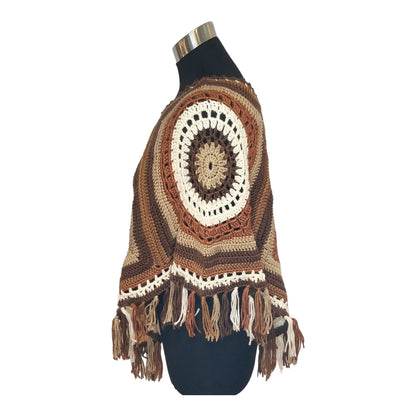 Boho Fringe Poncho