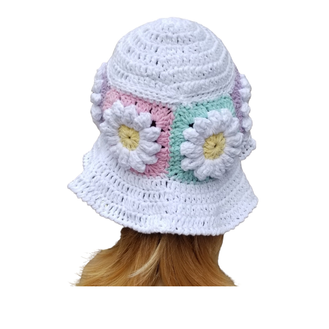 Flower Granny Bucket Hat