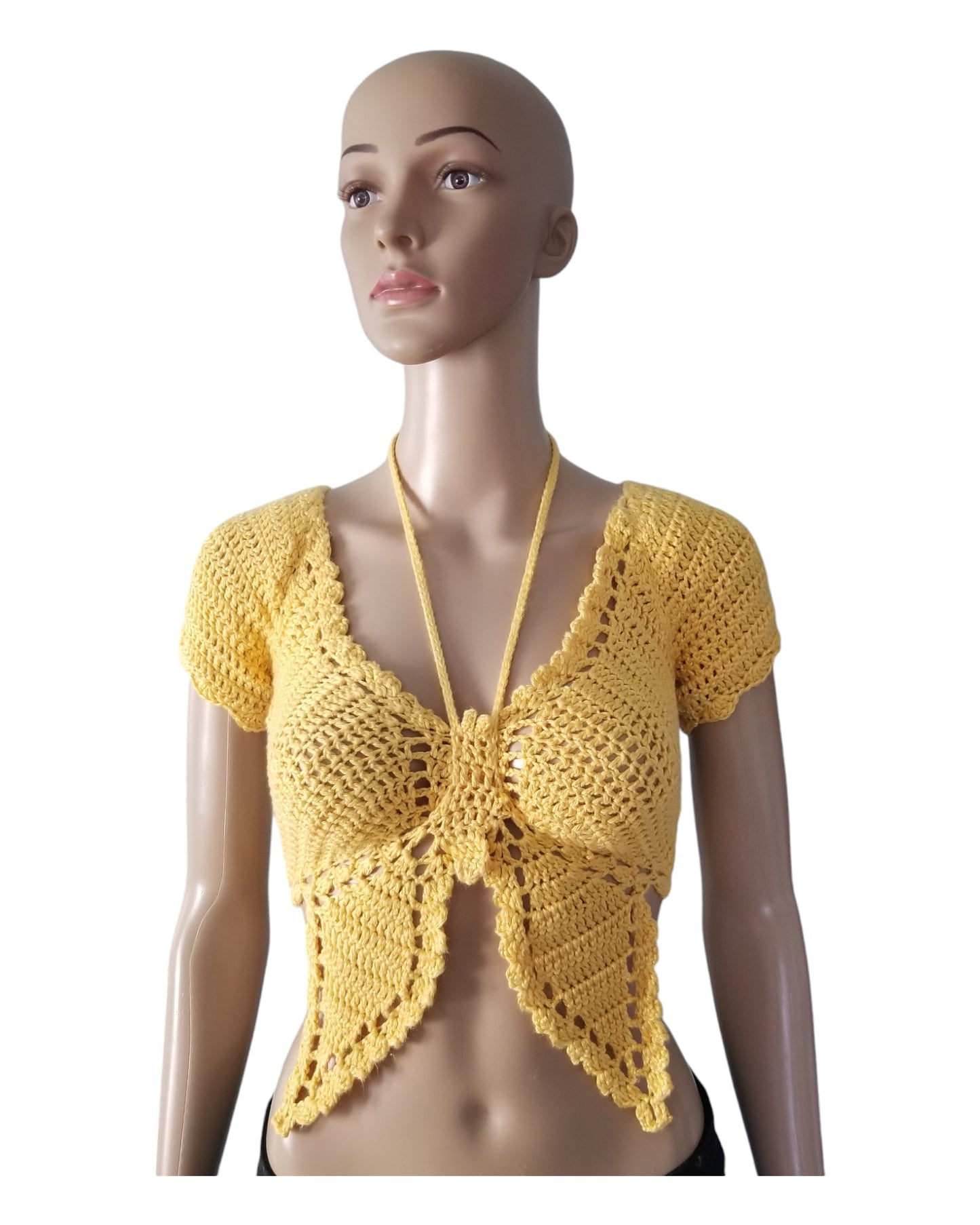 Butterfly Halter with Sleeves