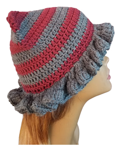 Cat Ear Ruffle Beanie