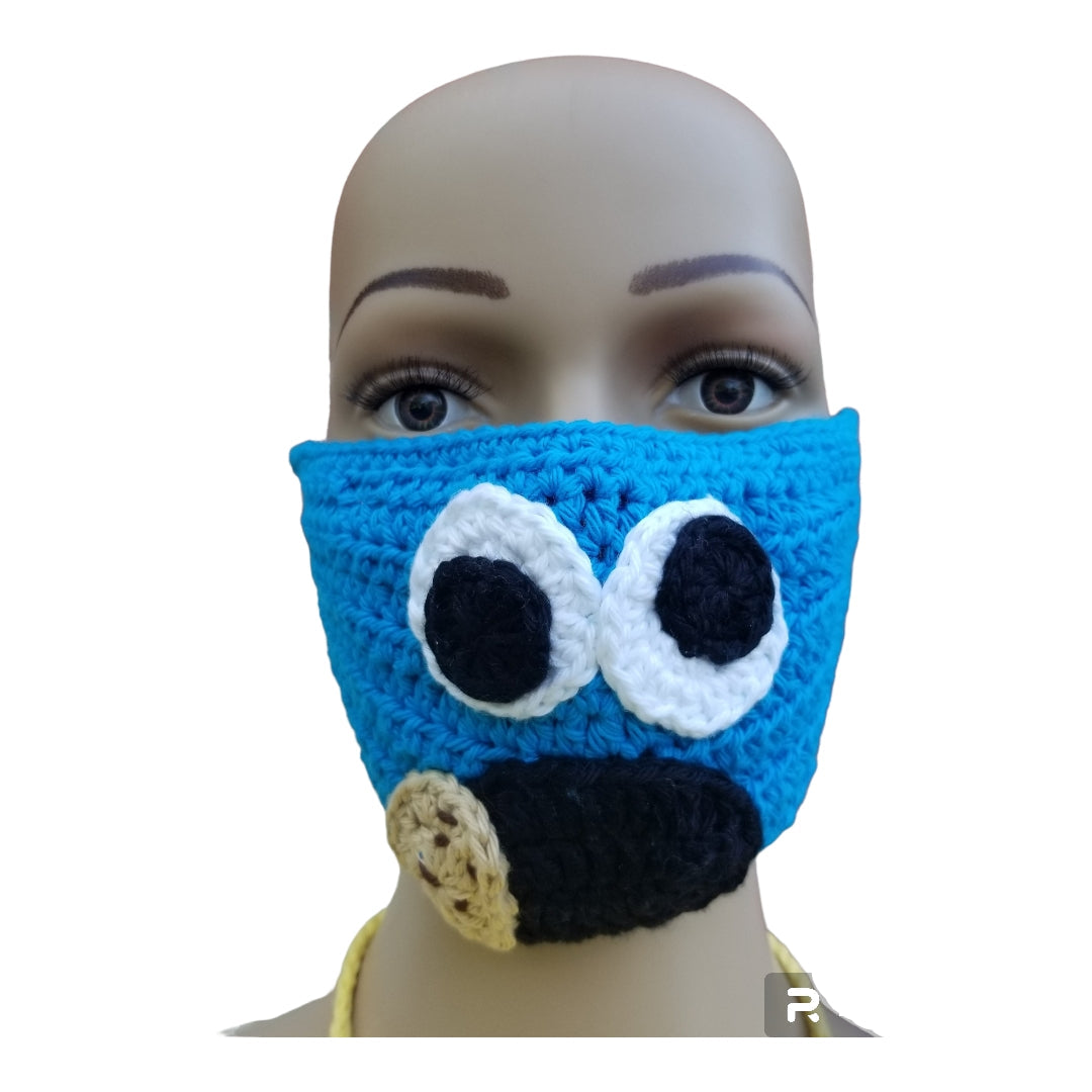 Blue Monster Face Mask