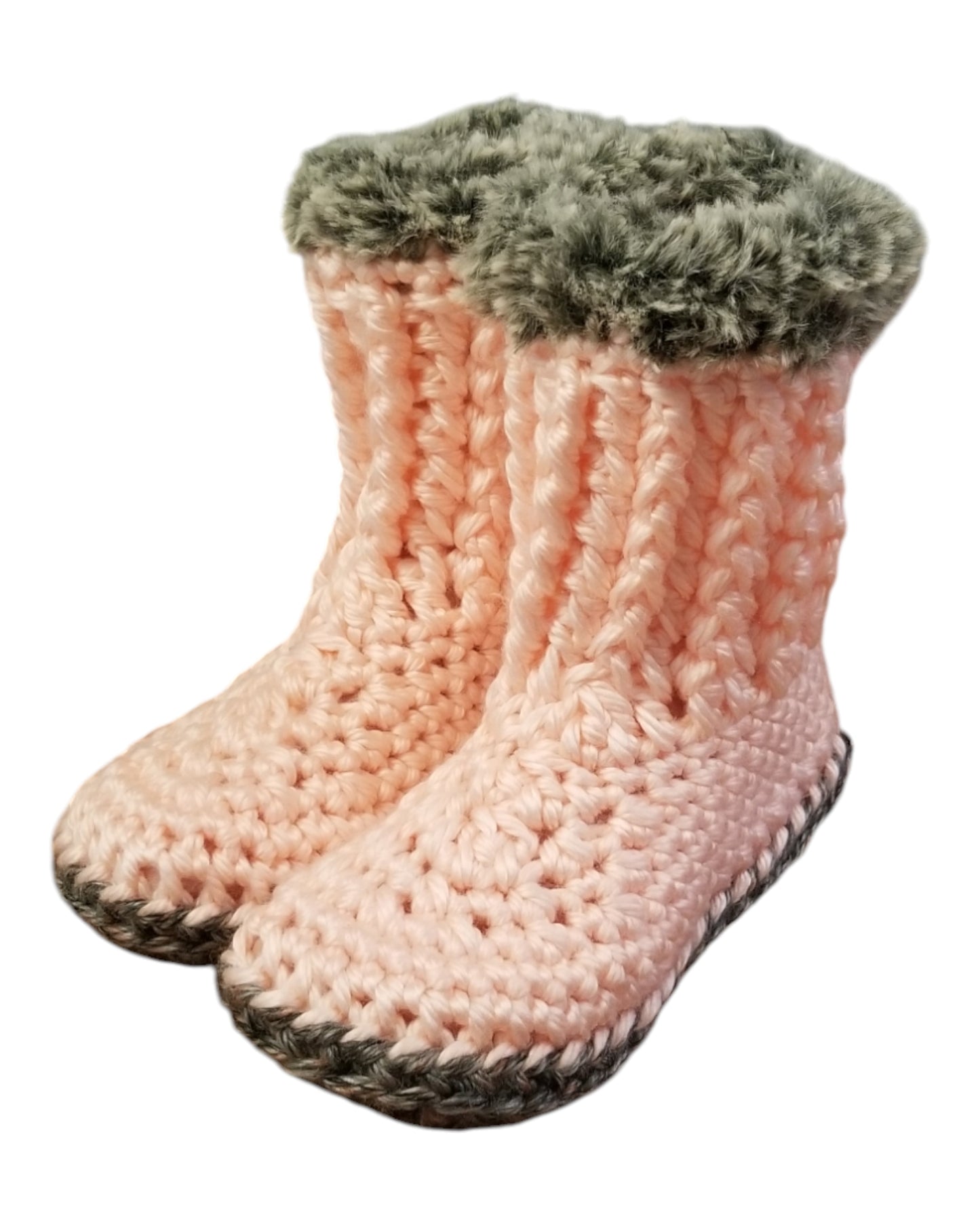 Cozy Slipper Boots (Pink)