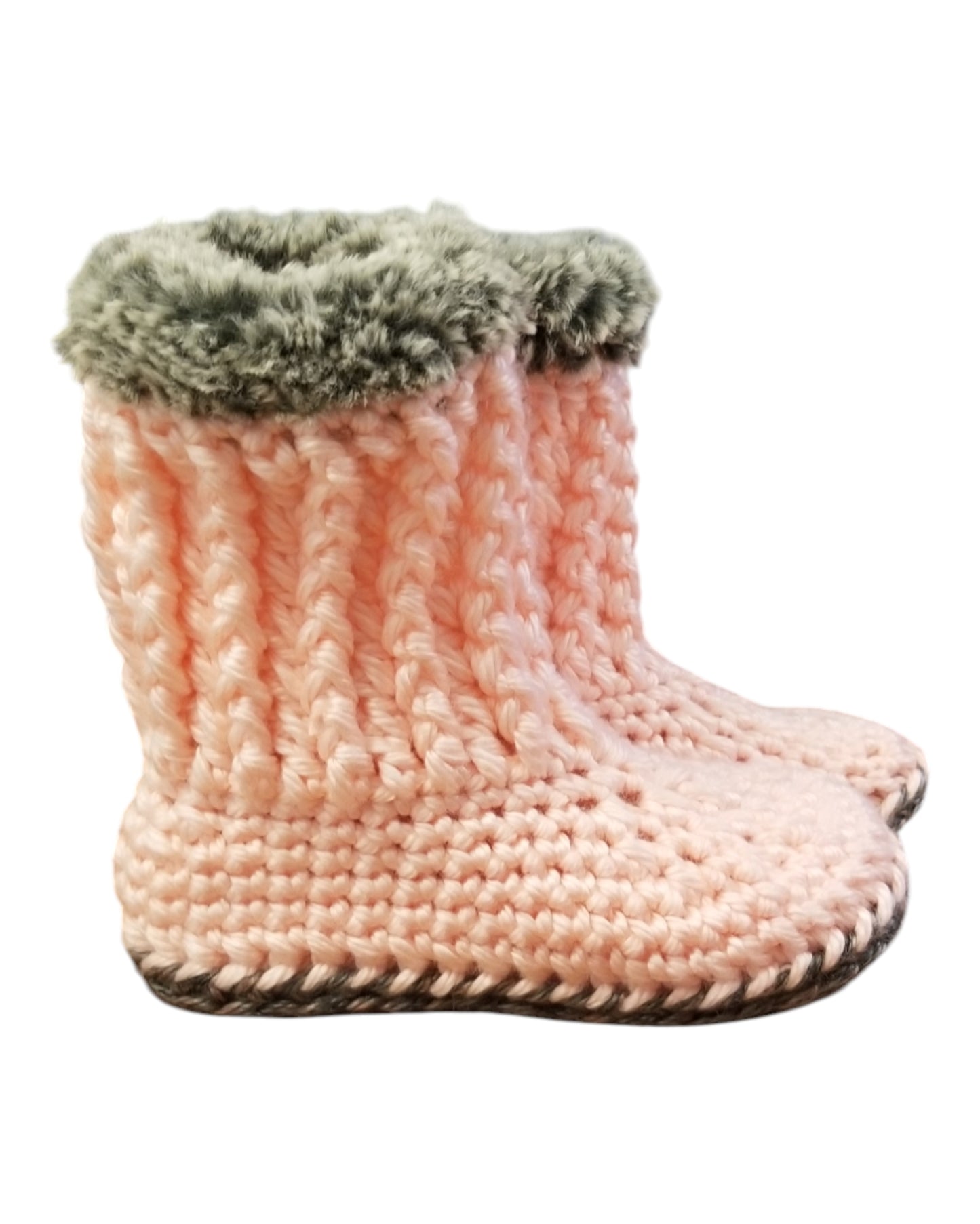 Cozy Slipper Boots (Pink)