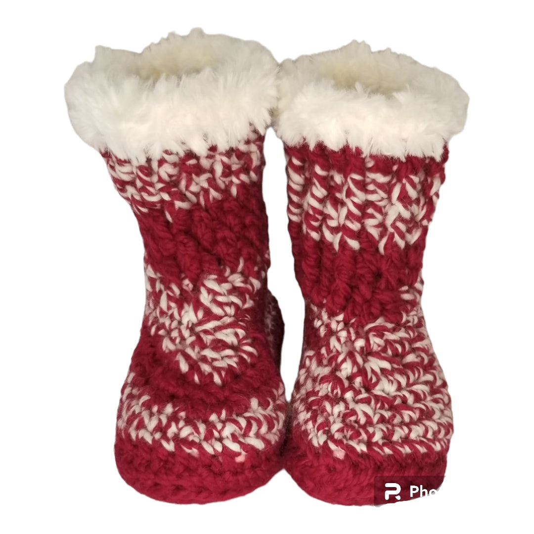 Cozy Slippers - Burgundy