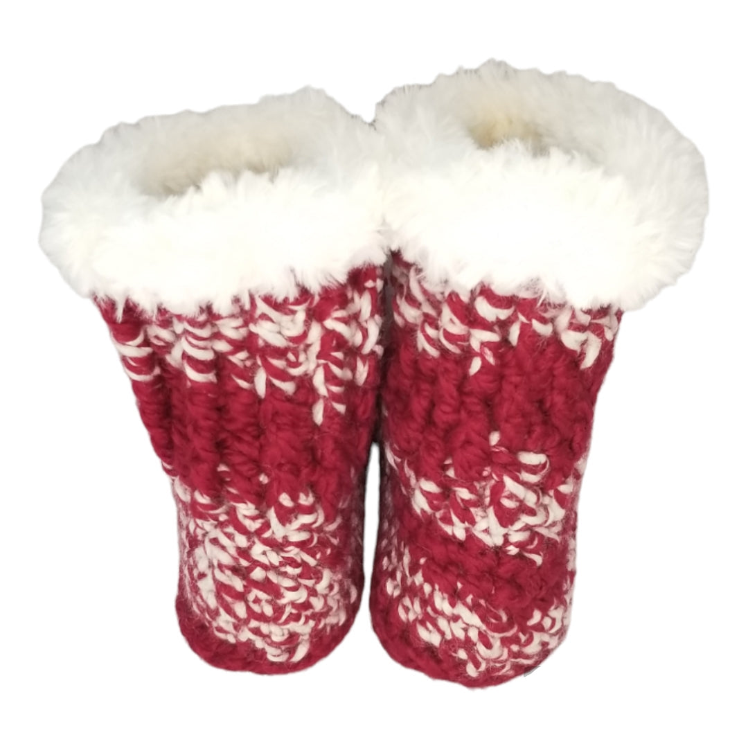 Cozy Slippers - Burgundy