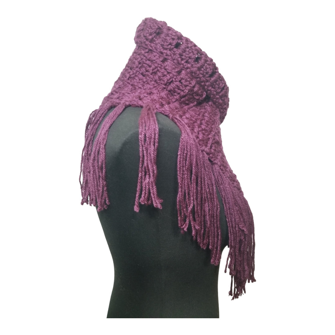 Margaret Button Fringe Cowl