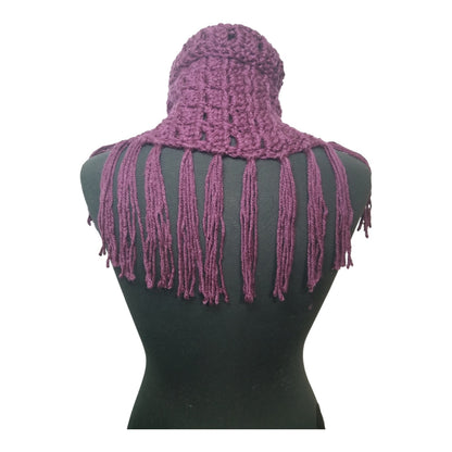 Margaret Button Fringe Cowl