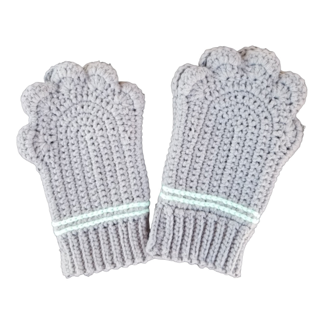 Pawprint Fingerless Gloves