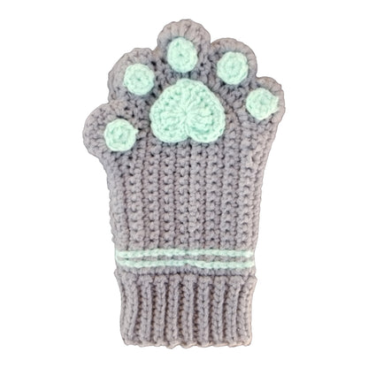 Pawprint Fingerless Gloves