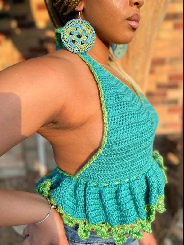 Peplum Halter