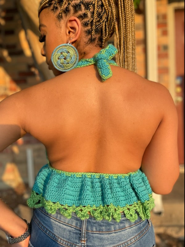 Peplum Halter