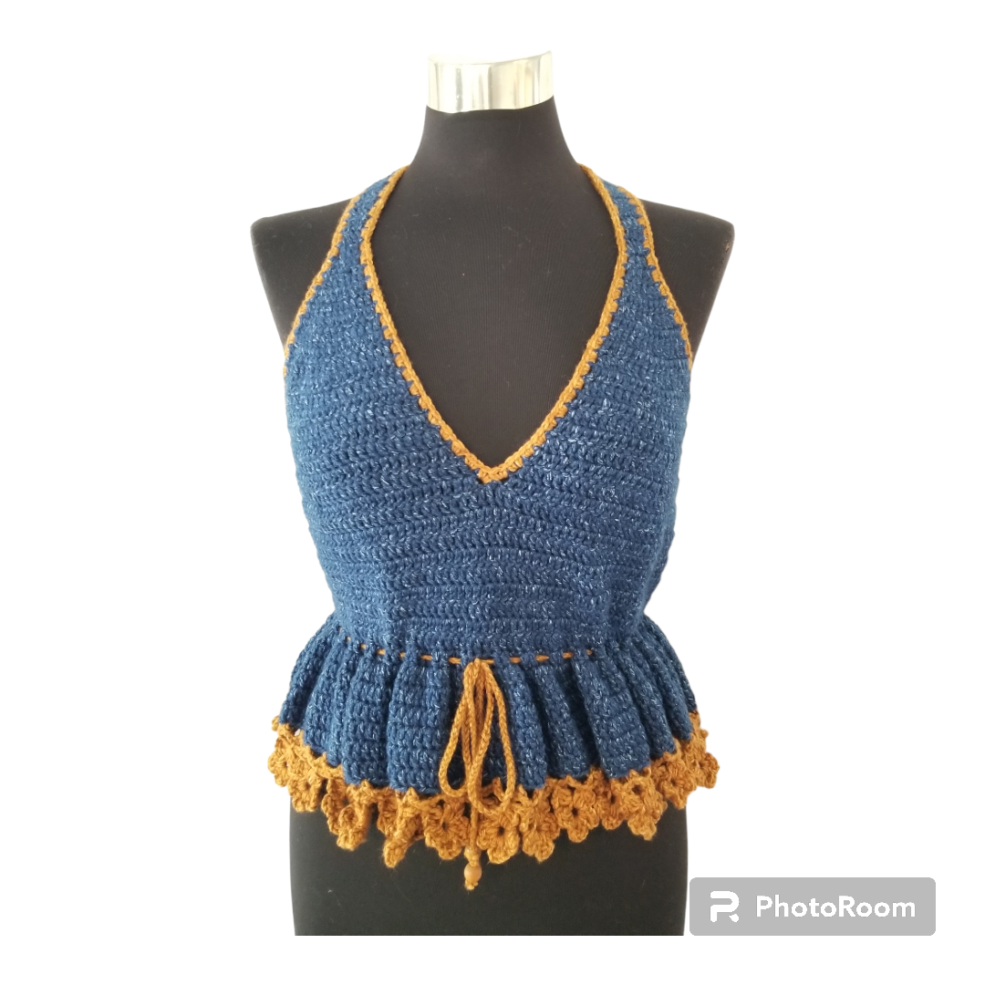 Peplum Halter