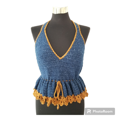 Peplum Halter