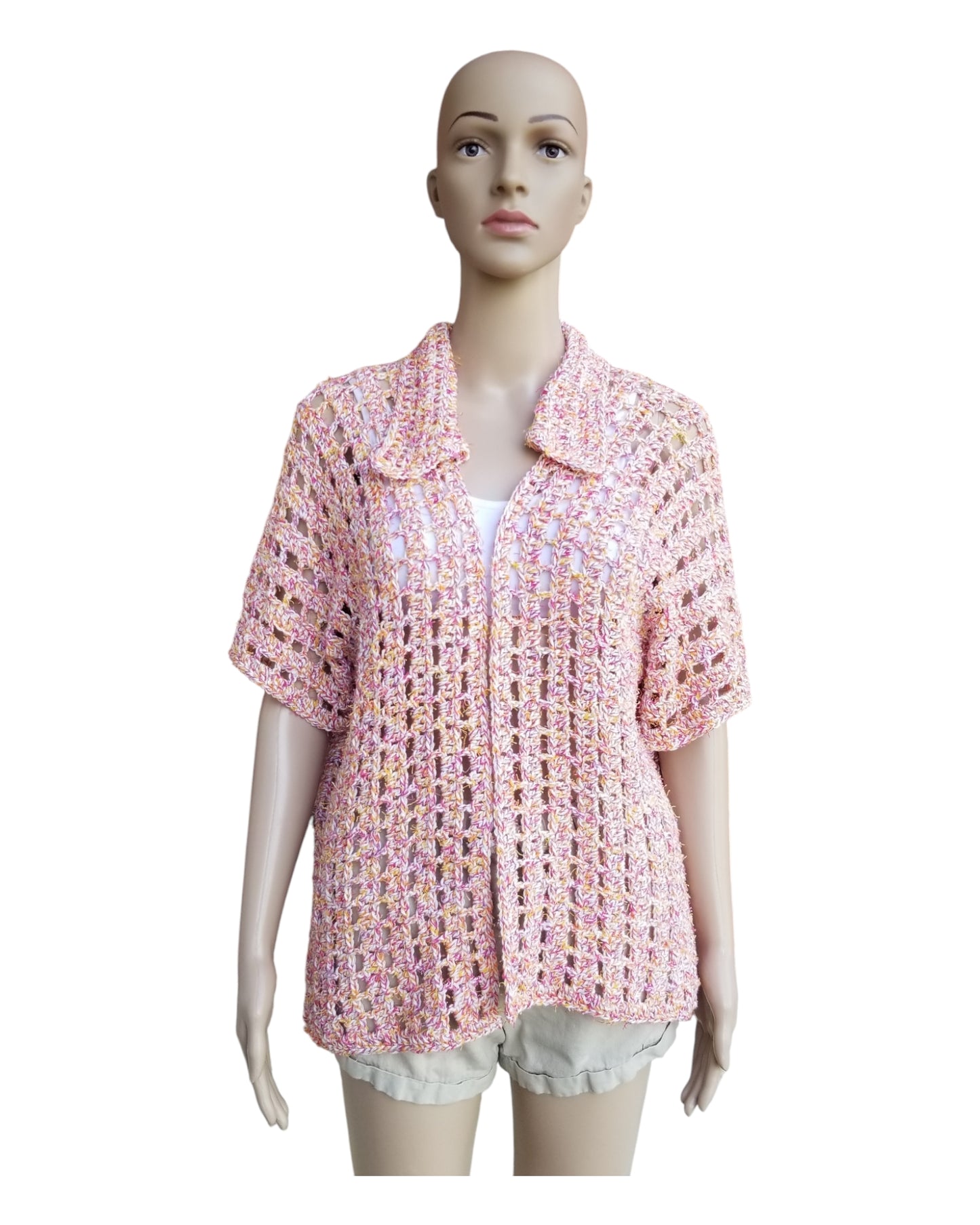 Mesh Collard Shirt