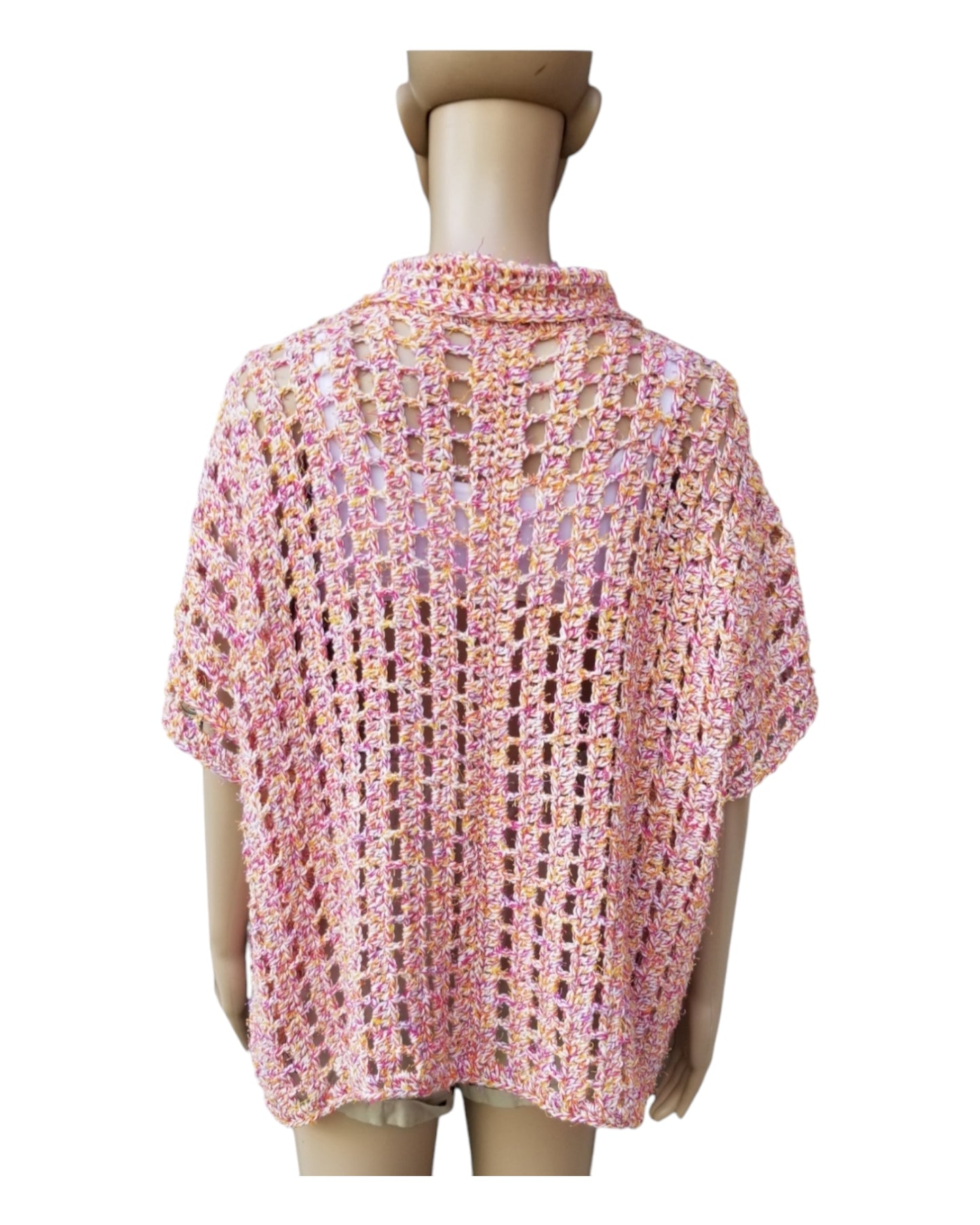 Mesh Collard Shirt