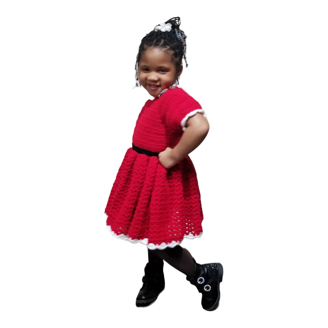 Lil Miss Santa Ruffle Dress