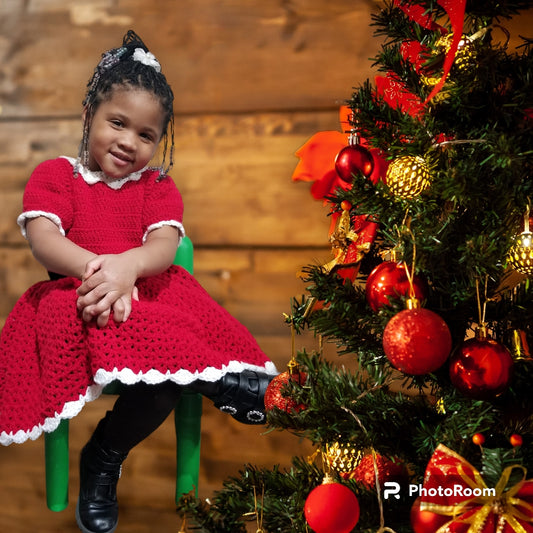 Lil Miss Santa Ruffle Dress