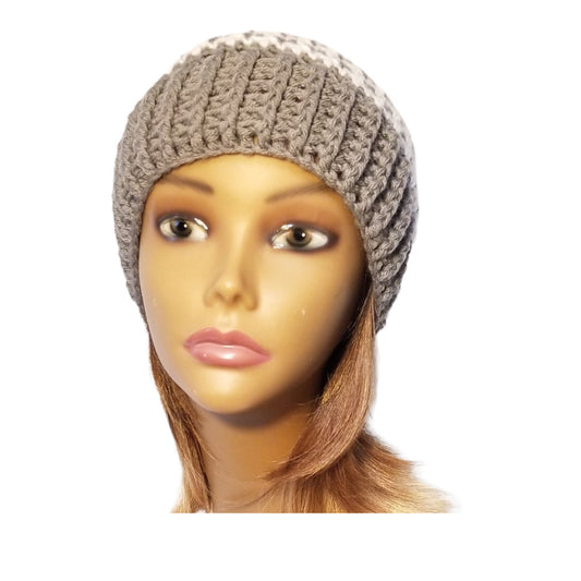 Slouchy Houndstooth Hat