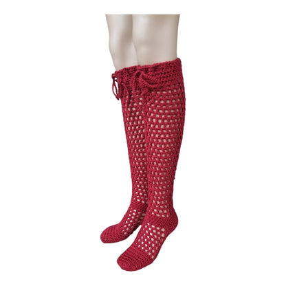 Fishnet Knee-High Socks