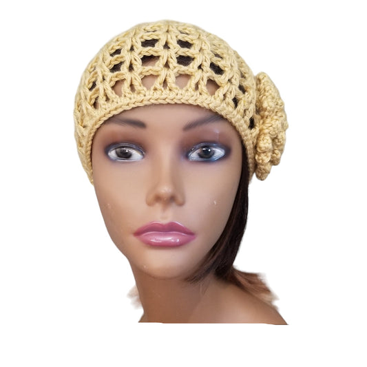 Rosy Lace Beanie