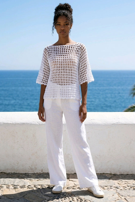 Scalloped Mesh Top